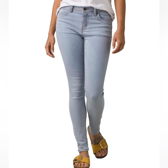 prAna Light Blue Organic Cotton Soma Jeans size 0 - Picture 2 of 10